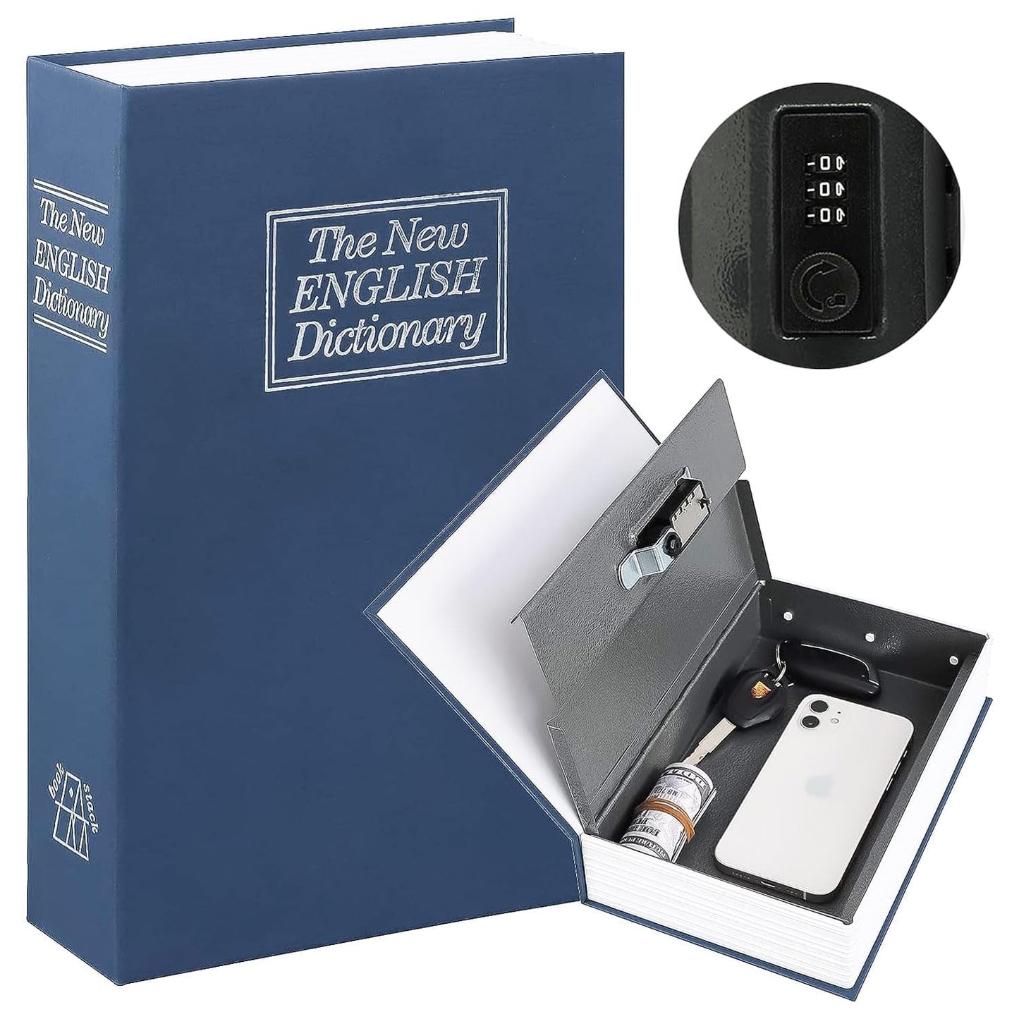 Book Safe with Numeric Combination Lock (MV-124)