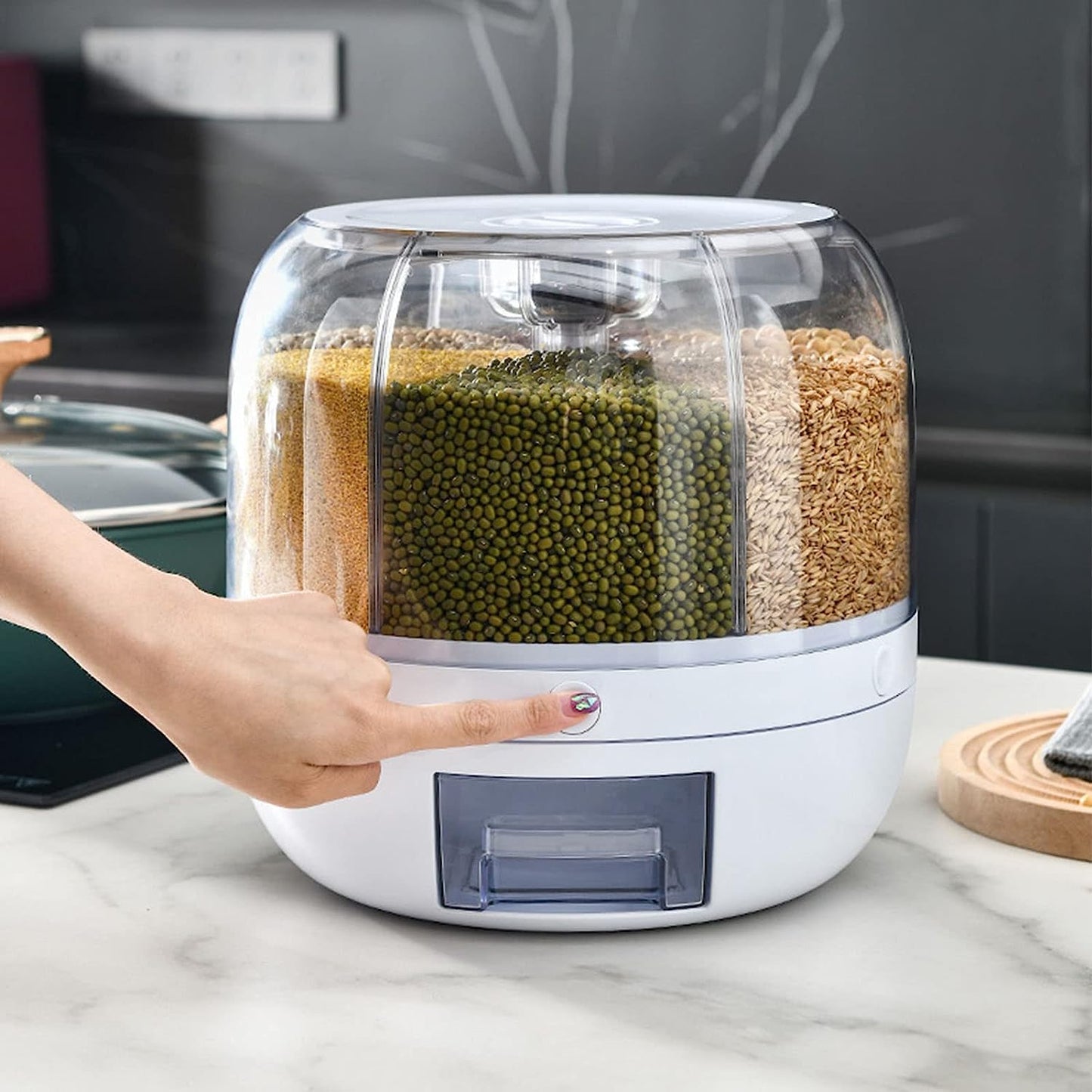 Grid Rotating Food Dispenser