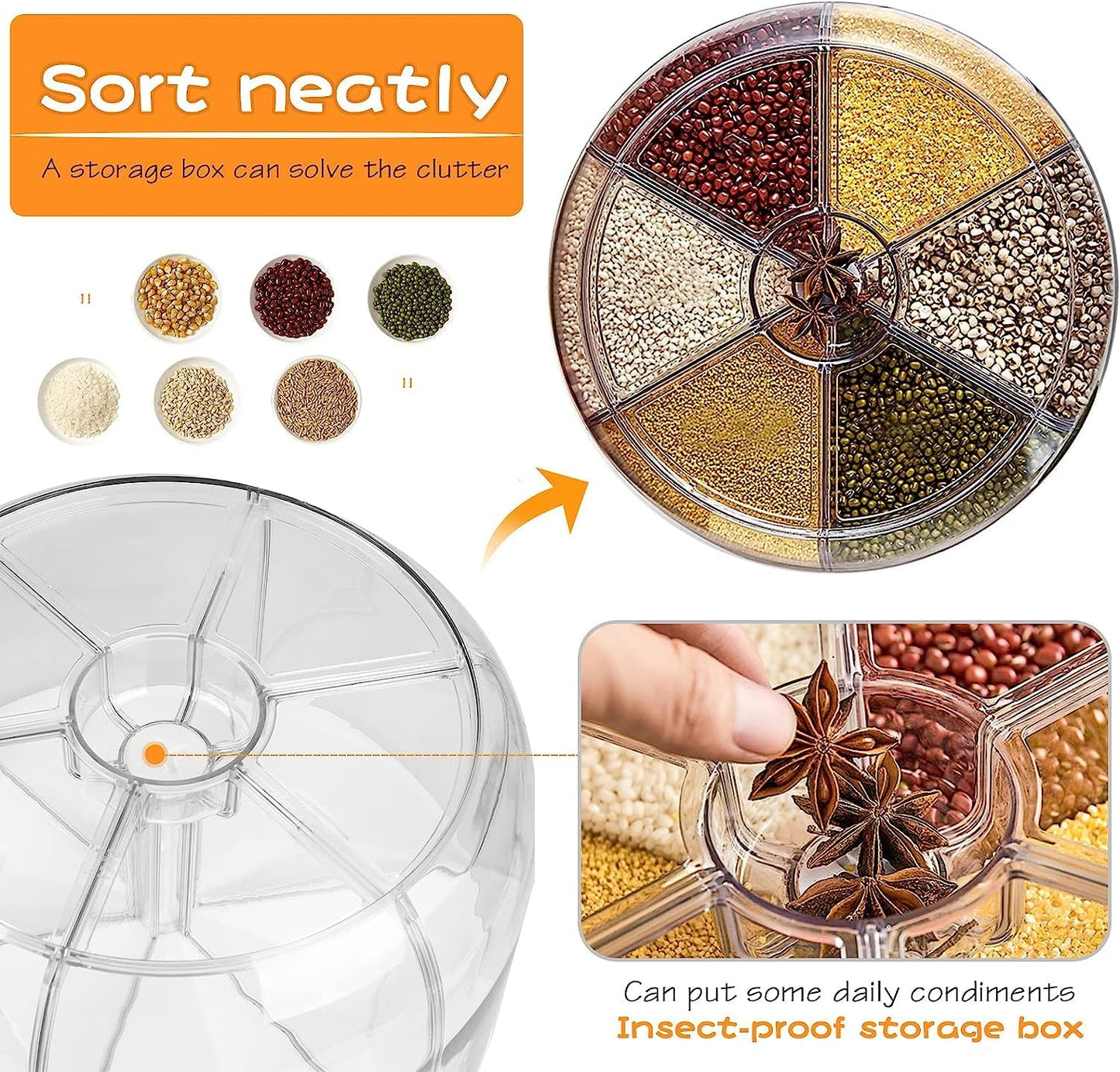 Grid Rotating Food Dispenser