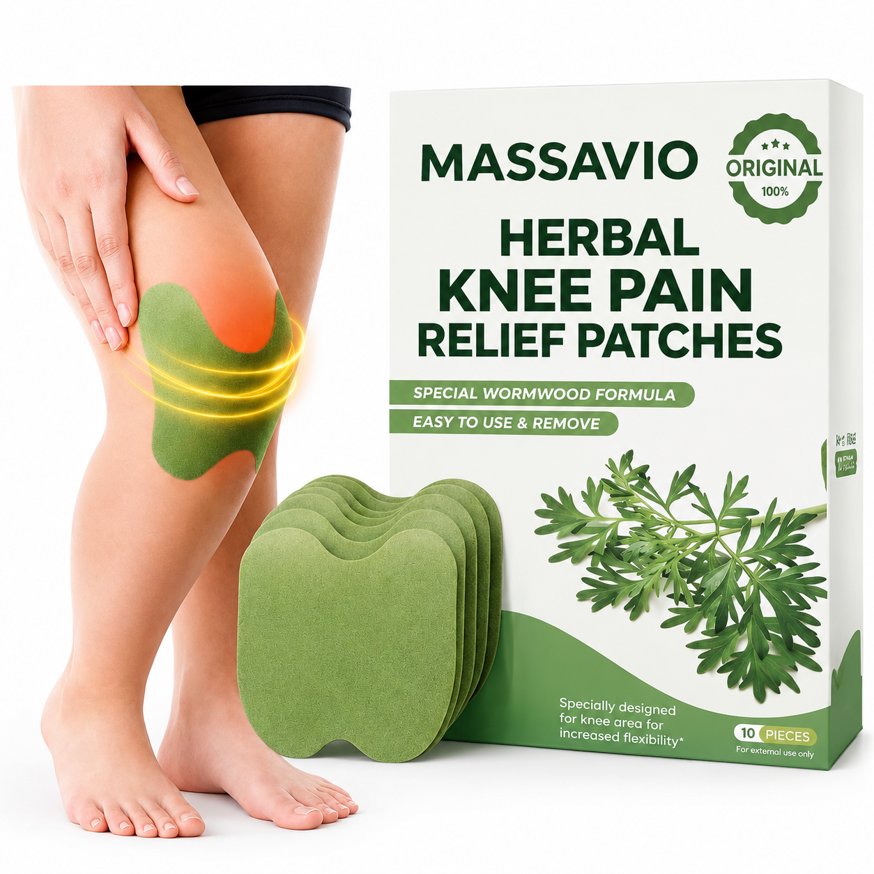 Herbal Knee Pain Relief Patches-(pack of 20)