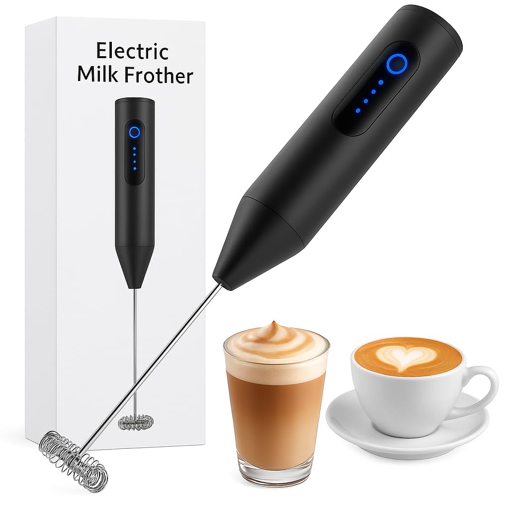 2 In 1 Rechargeable Coffee Beater and Egg Mixer