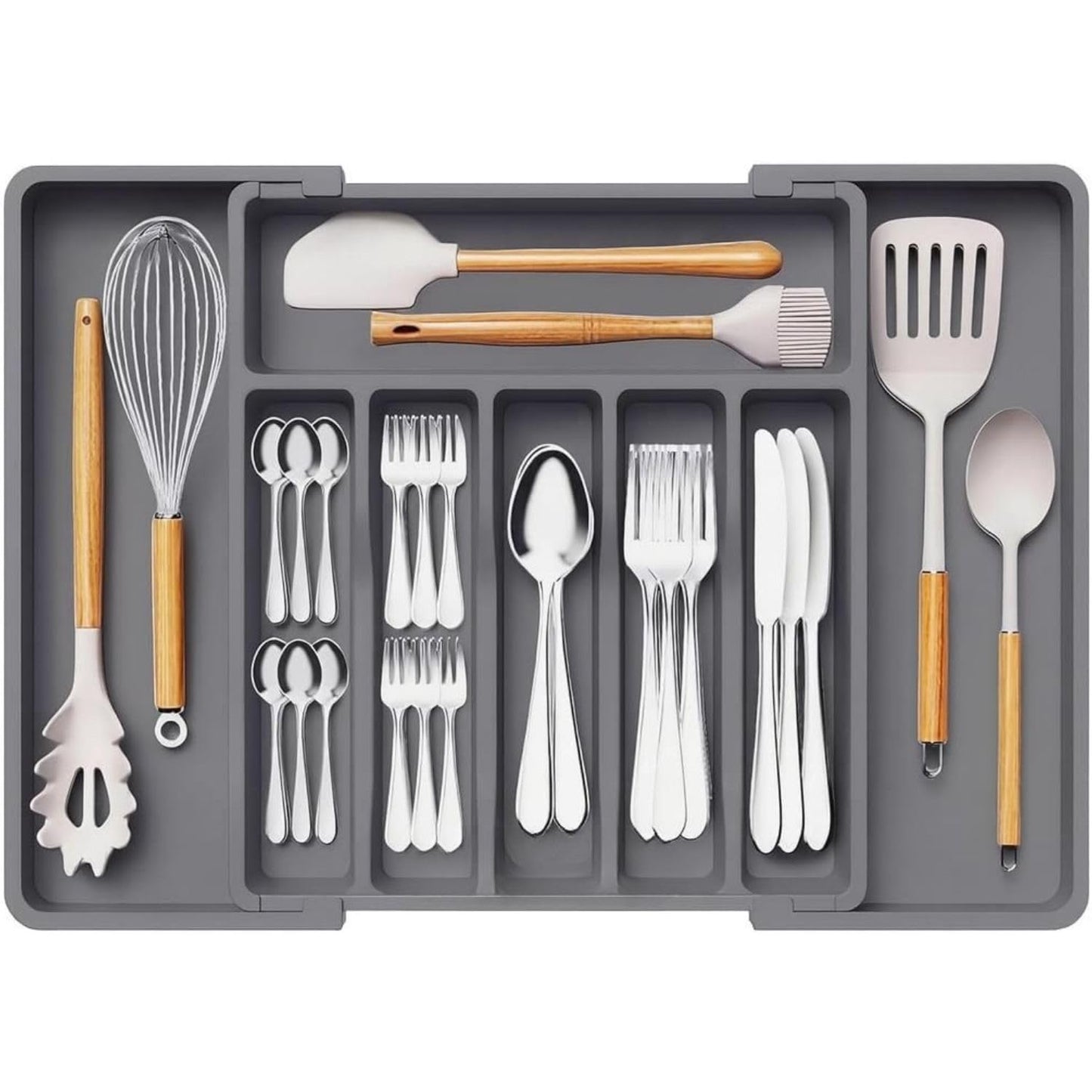 Expandable Slider Kitchen Drawer Organizer