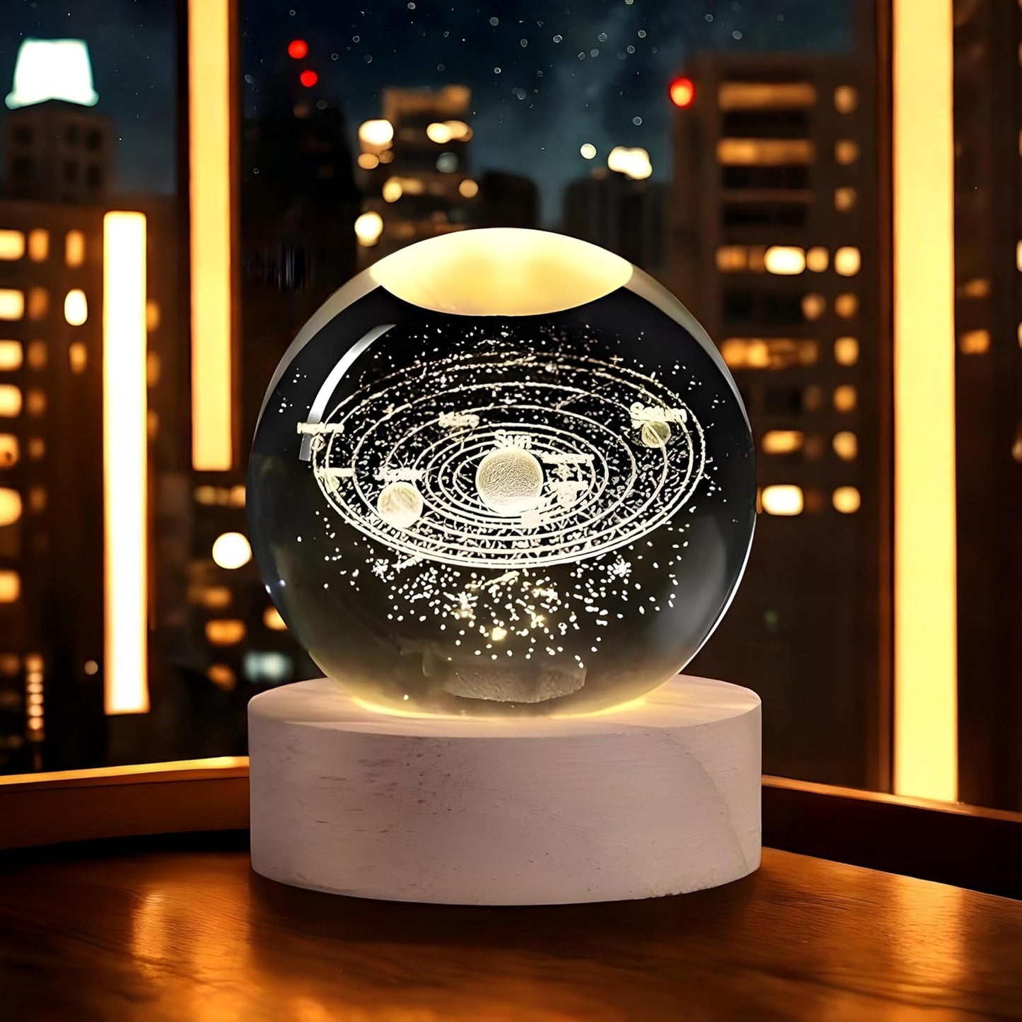 Solar System Crystal Ball Night Light