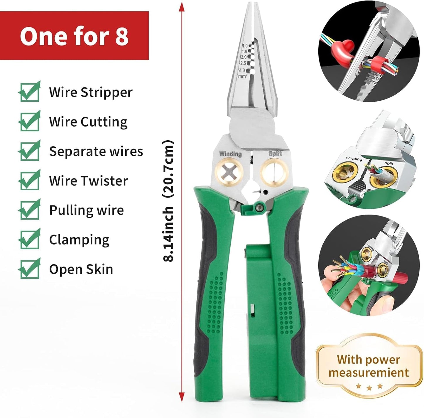 Special Wire Stripper Twister with Electricity Measurement Function