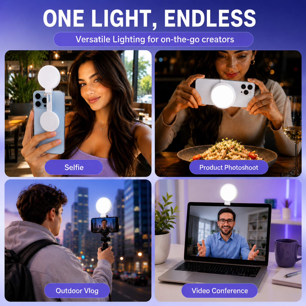 Magnetic Selfie Light for Phone