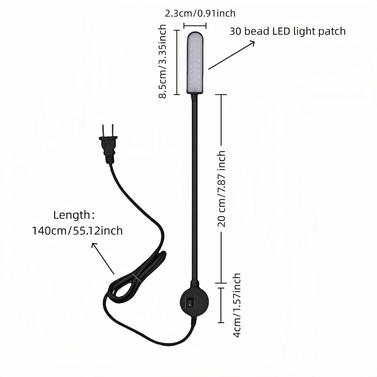Sewing Machine Light with Super Strong Suction Base