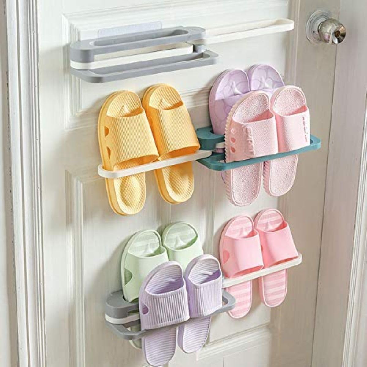 Foldable Wall Hanging Slipper & Shoe Rack (MV-130)