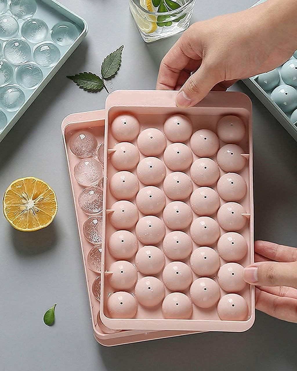 Silicone Round Ice Ball Maker Tray-Packof2 (MV-137)