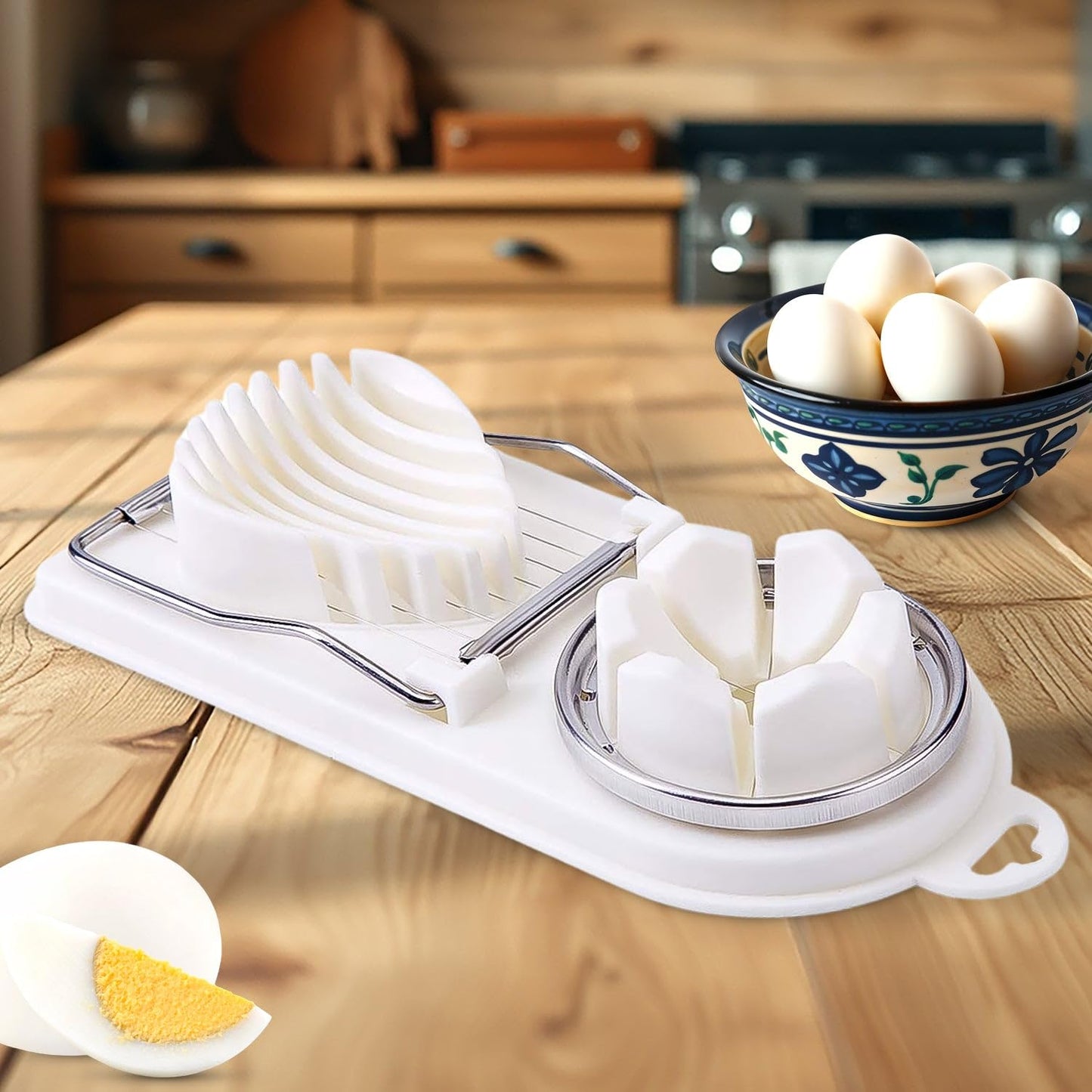 2-in-1 Egg Slicer and Cutter