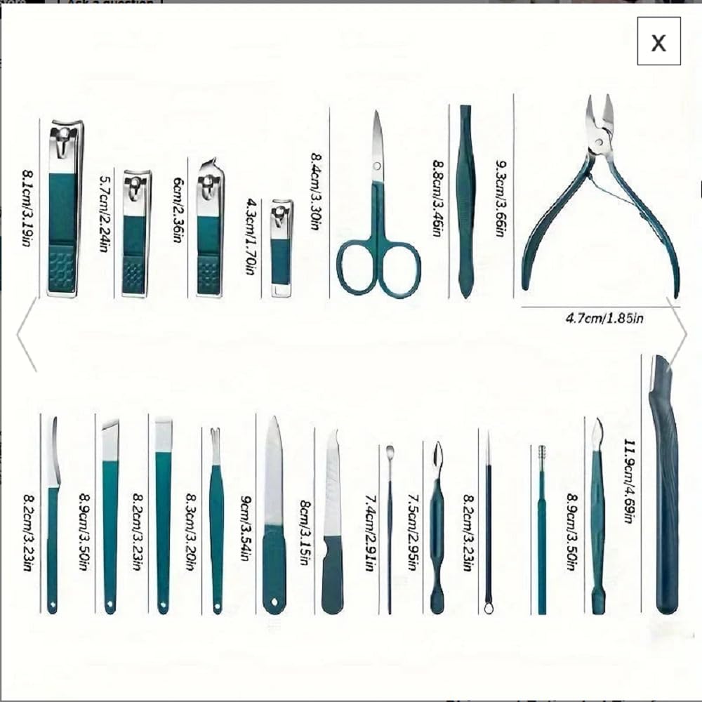 Stainless Steel Professional Manicure & Pedicure Kit