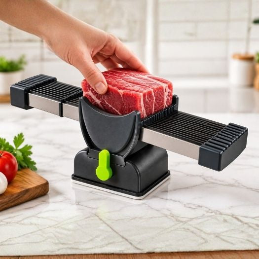 Position meat carefully