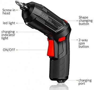 Electric Screwdriver 47 in 1 Rotatable Cordless Screwdriver Drill