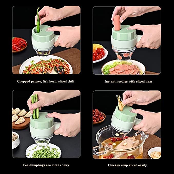 4 in 1 Electric Vegetable Cutter Set (MV-142)
