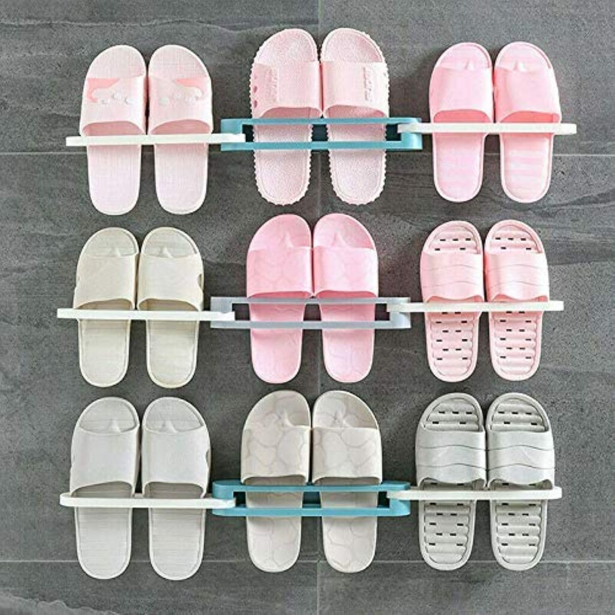 Foldable Wall Hanging Slipper & Shoe Rack (MV-130)
