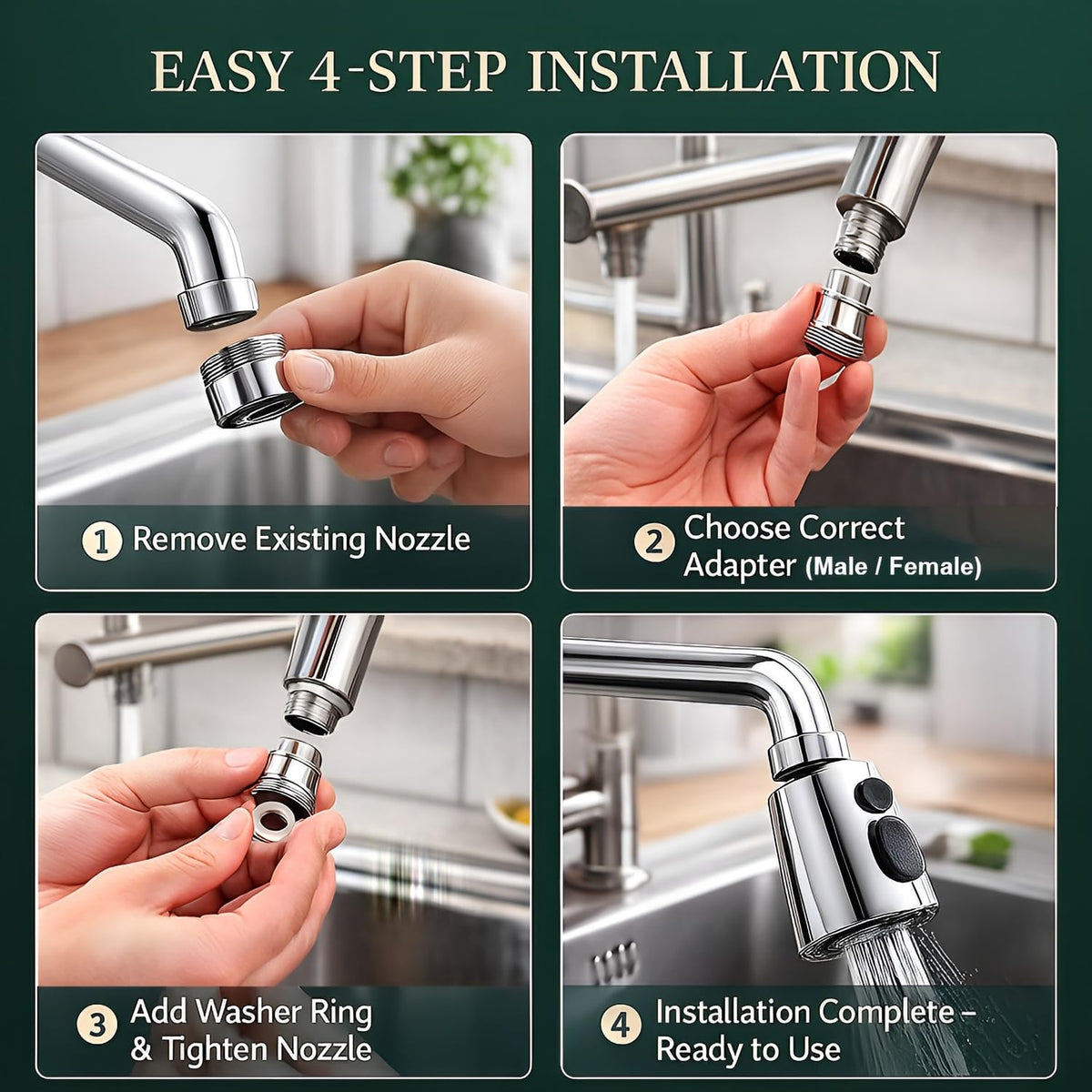 Kitchen Tap Extender for Sink (MV-146)