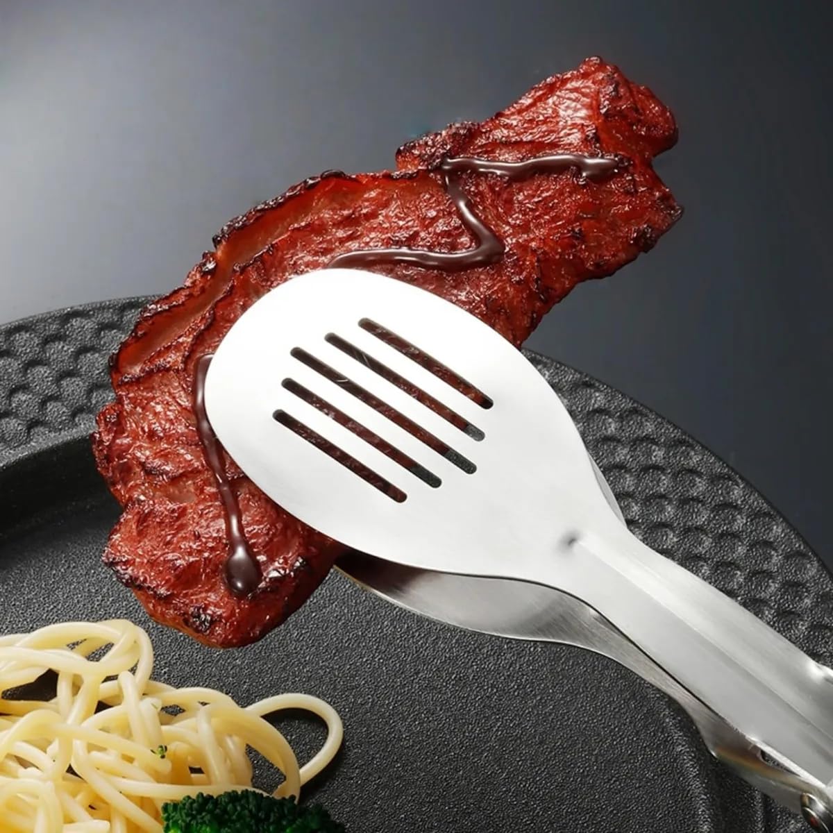 Multi-Purpose Stainless Steel Food Tong Clip (MV-129)