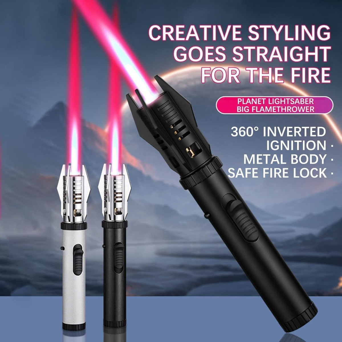 Premium Torch Lighter with Dual Flame (MV-138)
