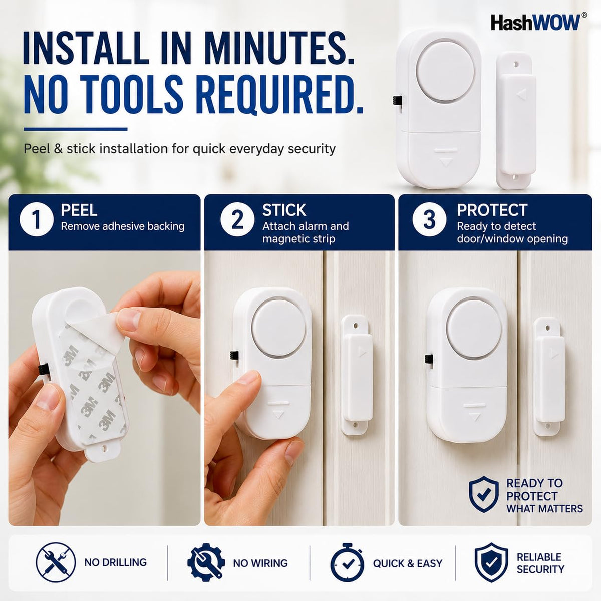 Wireless Door Alarm for Home (MV-162)