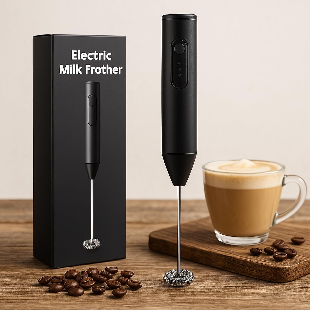 2 In 1 Rechargeable Coffee Beater and Egg Mixer