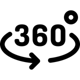 360° INVERTED USE Works at any angle