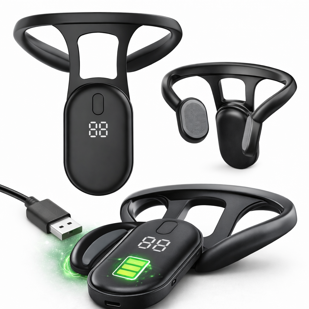 Smart Posture Corrector Device – Rechargeable Neck & Back Support Trainer with Vibration Alert