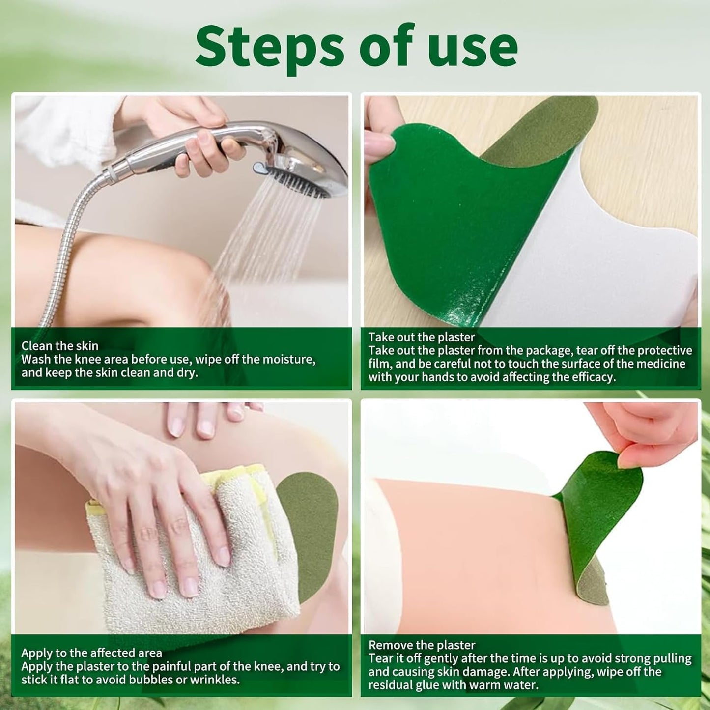 Herbal Knee Pain Relief Patches-(pack of 20)