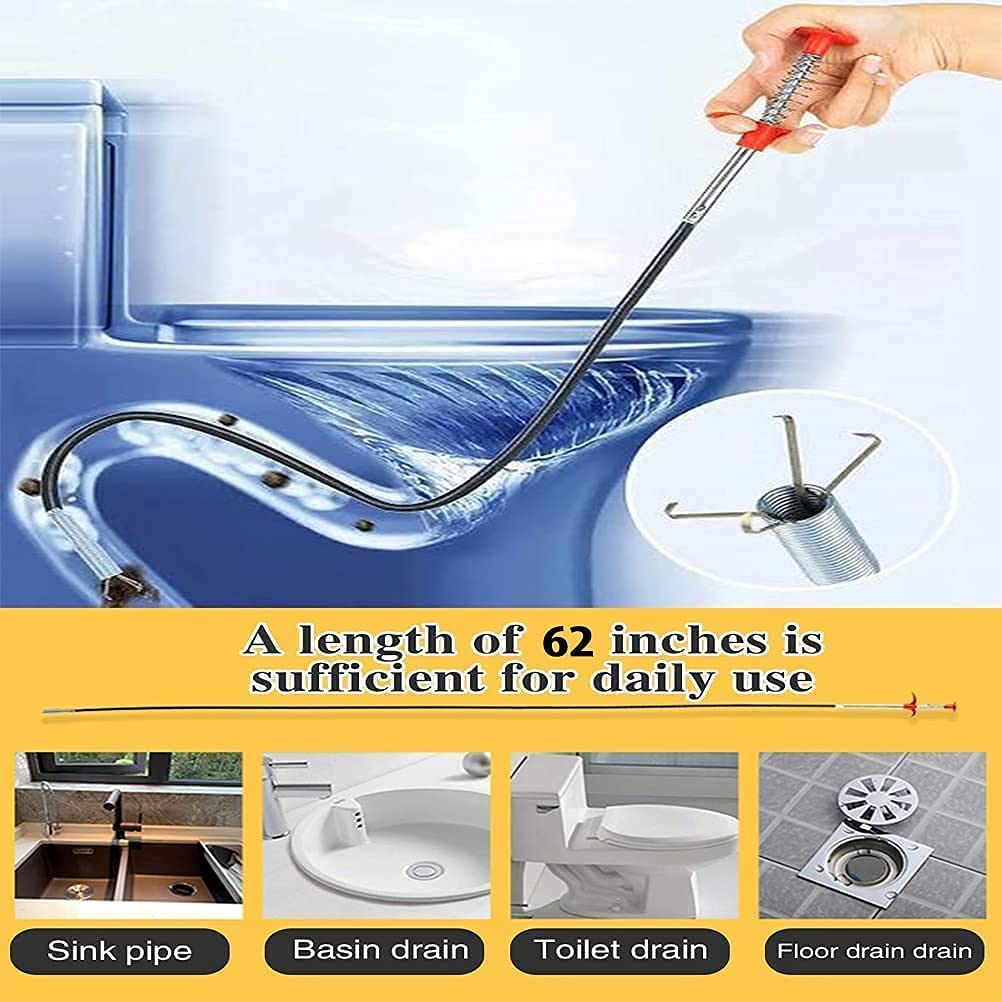 Stainless Steel Drain Pipe Cleaning Spring Stick