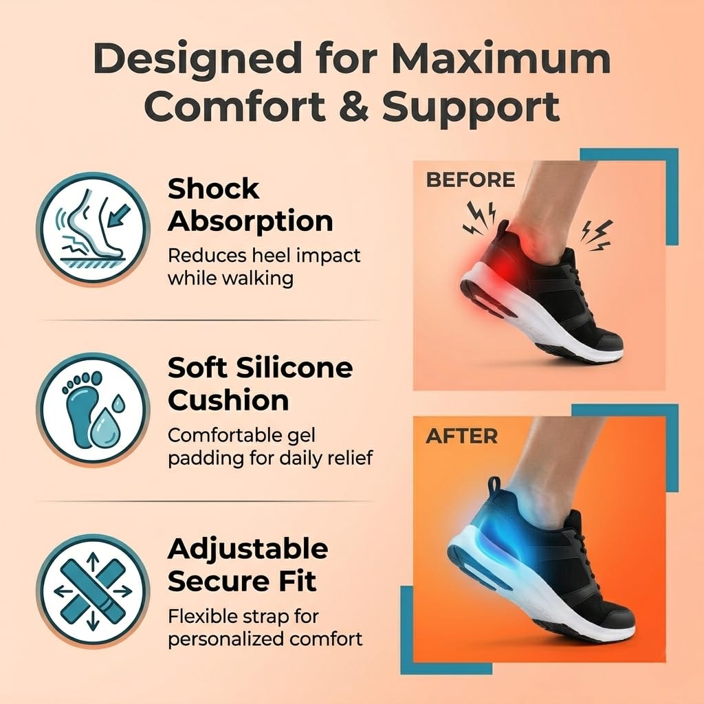 Gel Heel Pad for Heel Pain Relief (MV-128)