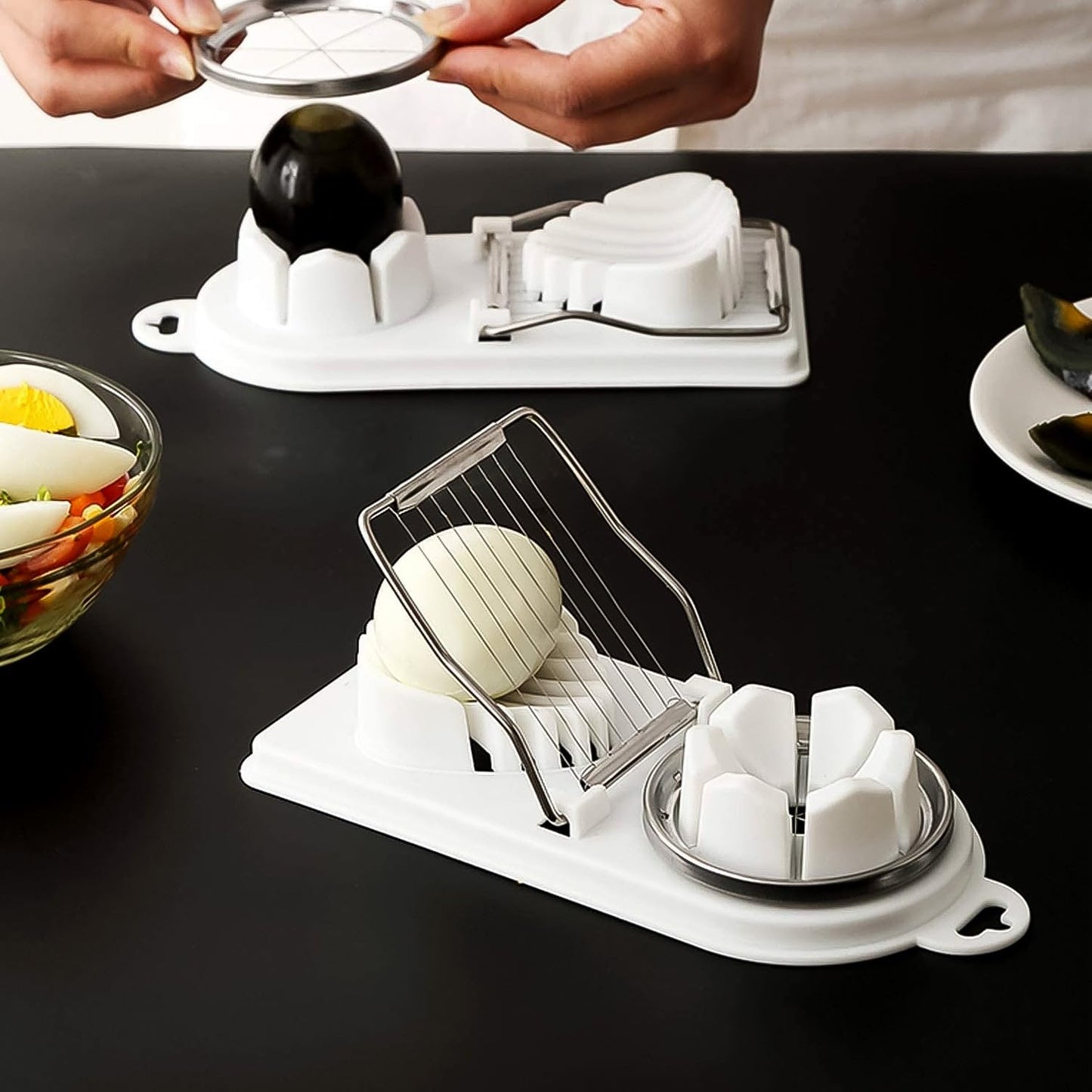 2-in-1 Egg Slicer and Cutter