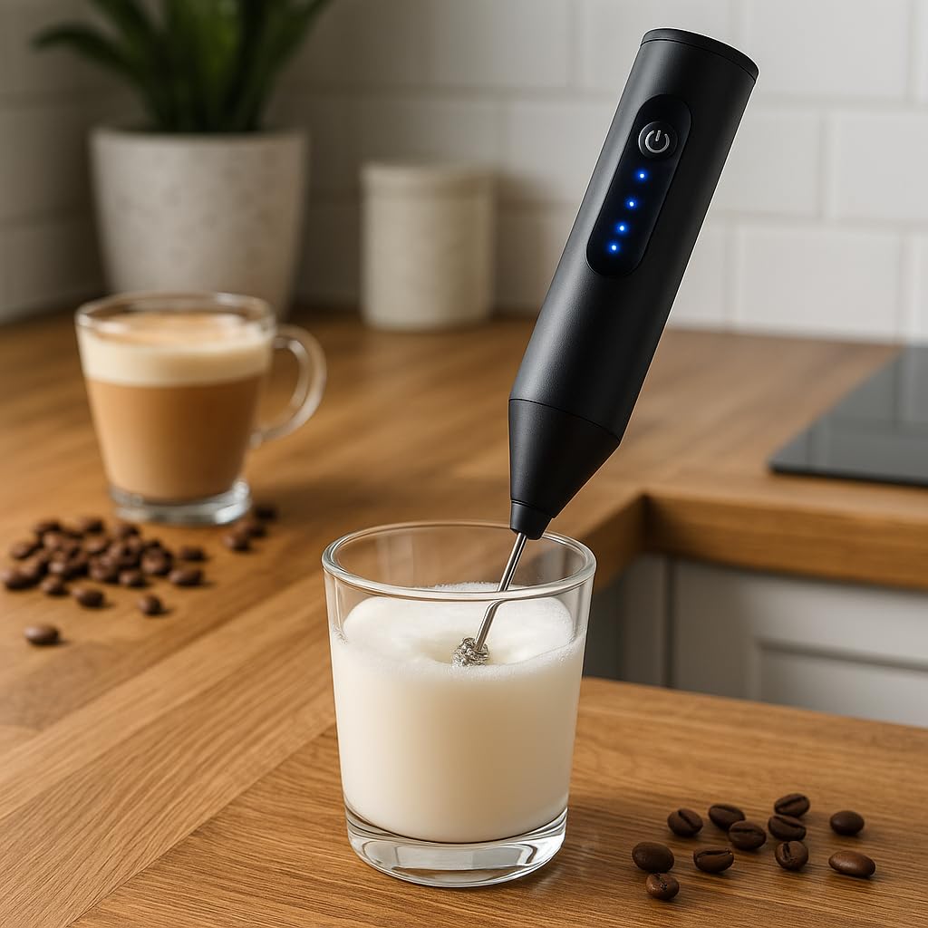 2 In 1 Rechargeable Coffee Beater and Egg Mixer