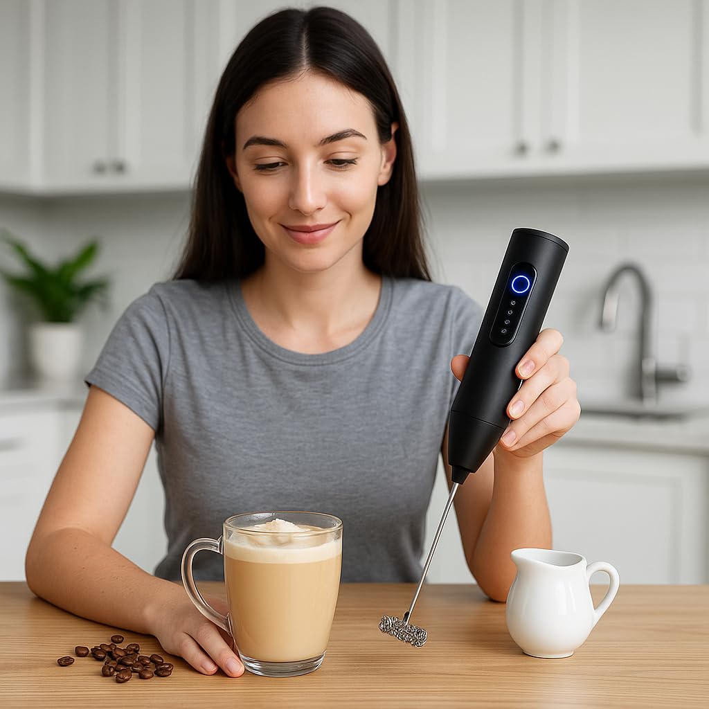 2 In 1 Rechargeable Coffee Beater and Egg Mixer