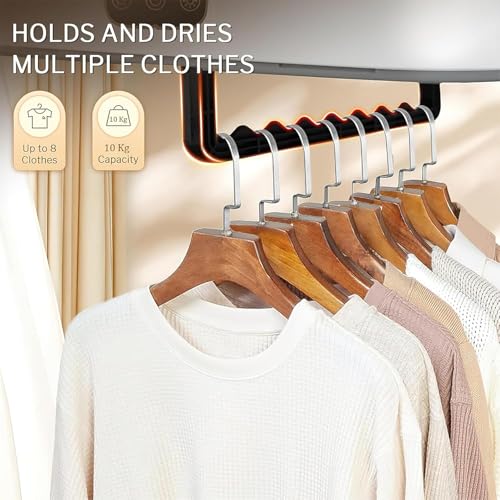 Dryer Dock Electric Cloth Warmer - Portable Cloth Warming Machine for Home,Warming Bag, and Towel Rack - Automatic Wet Clothing Air Warmer,White,Acrylonitrile Butadiene Styrene Dryer (Multicolour)|B0FHFYBXT6