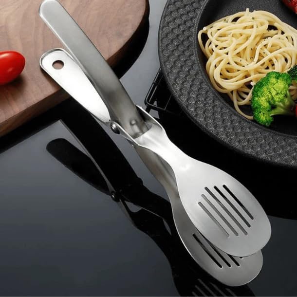 Multi-Purpose Stainless Steel Food Tong Clip (MV-129)