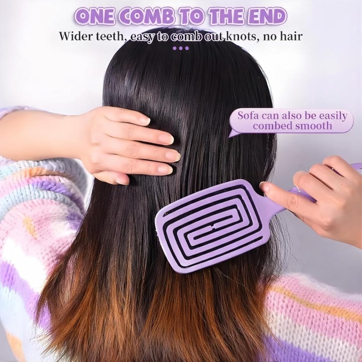 Detangling Hair Brush pack of 2 (MV-126)