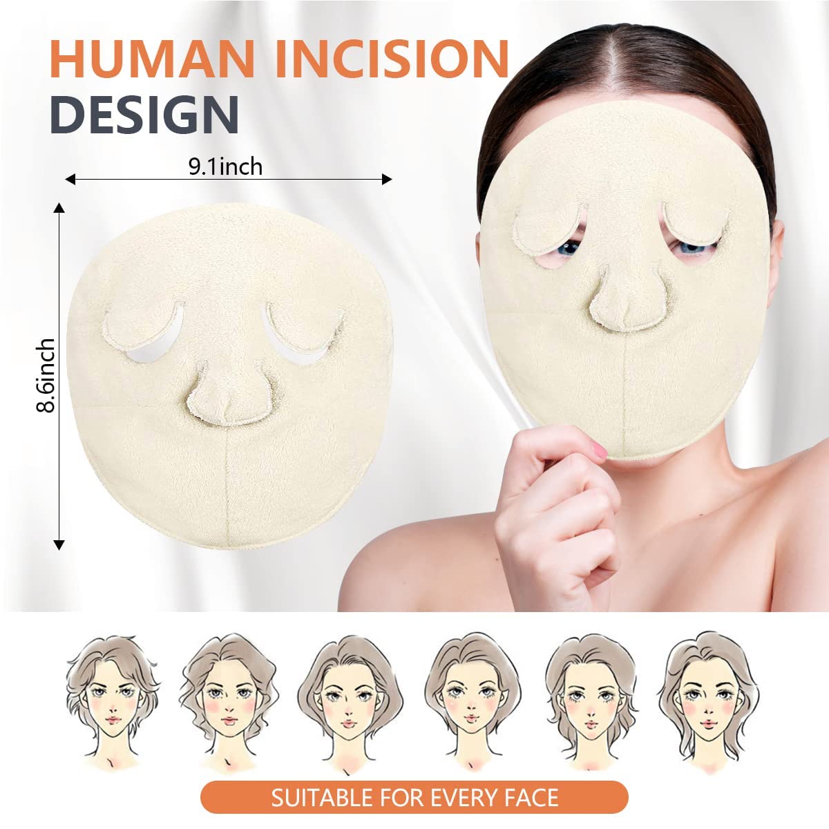 Face Steam Towel Mask – Hot & Cold Reusable Facial Compress for Deep Skin Care & Relaxation