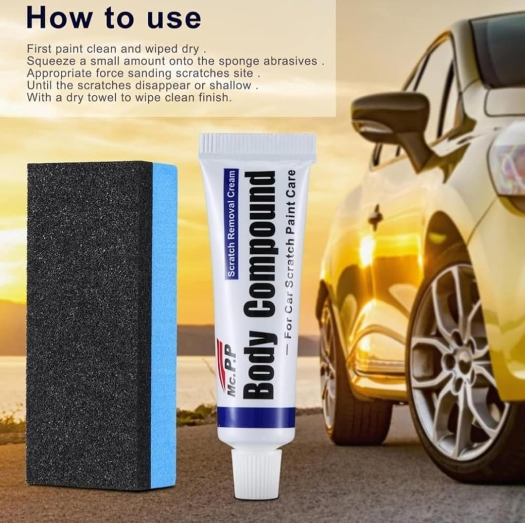 Car & Bike Body Scratch Remover & Repair Polishing Wax Kit, Pack of 1