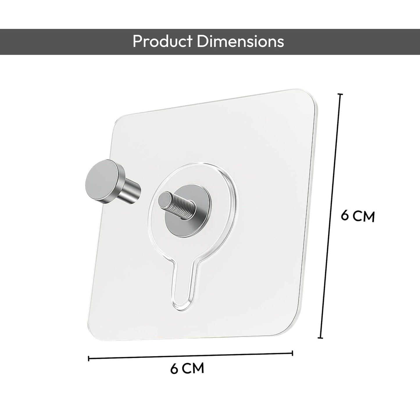 Punch Free Hooks for Wall Heavy Duty (Pack of 10)