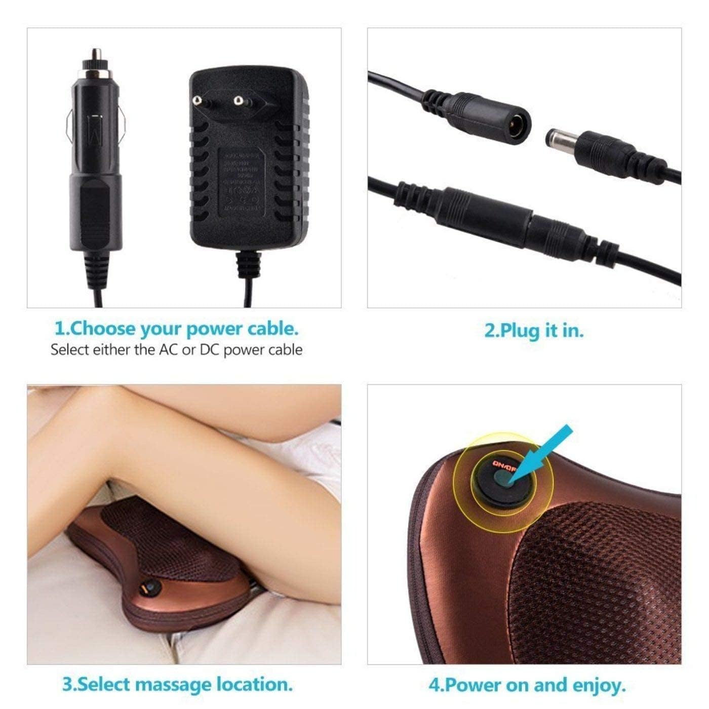 Car & Office Pillow Massager – Relax Anytime, Anywhere