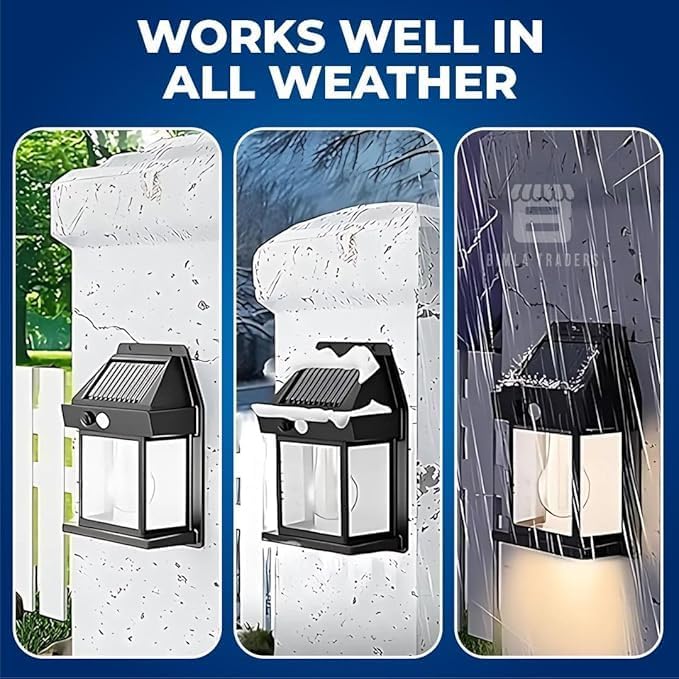 Sun-Powered Wall Light Outdoor with Motion Sensor
