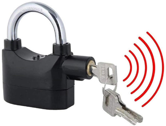 Security Alarm Lock – 110dB Anti-Theft Waterproof Padlock for Bike, Bicycle, Door & Window