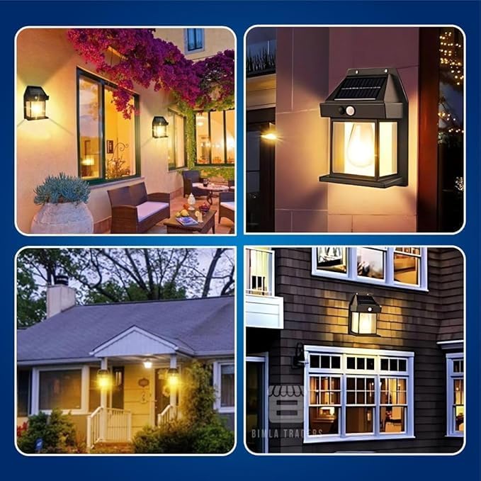 Sun-Powered Wall Light Outdoor with Motion Sensor