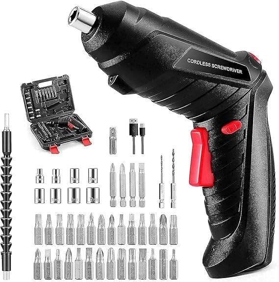 Electric Screwdriver 47 in 1 Rotatable Cordless Screwdriver Drill