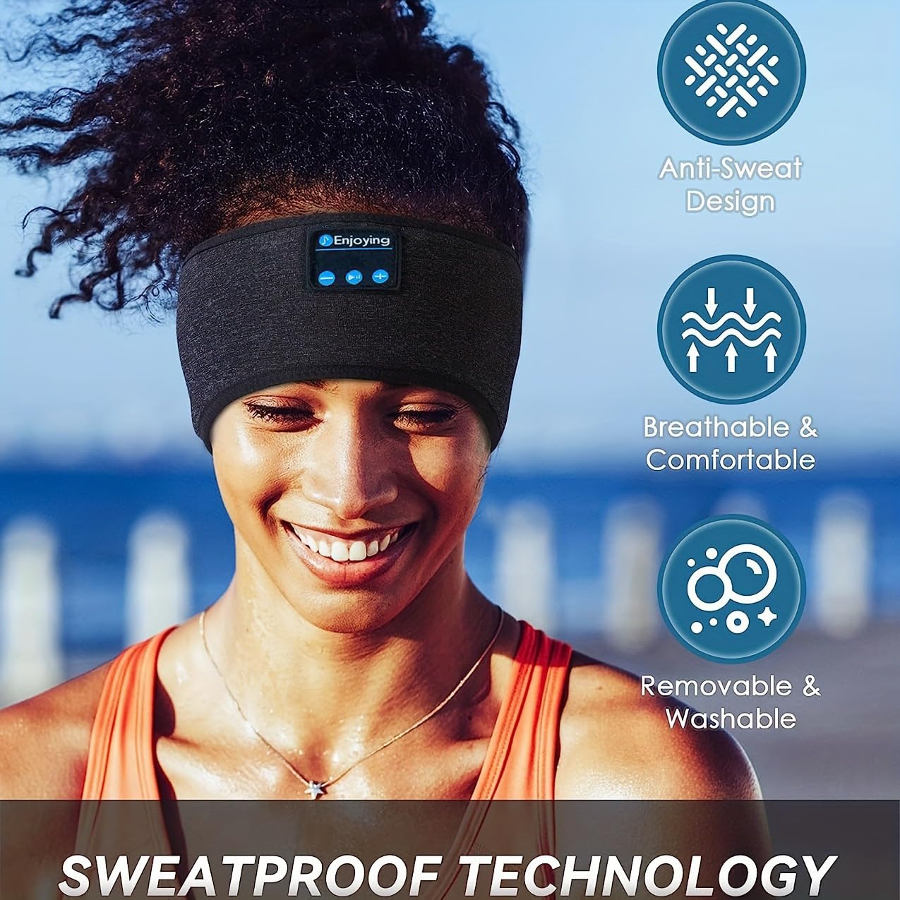 Wireless Bluetooth Sports Headband