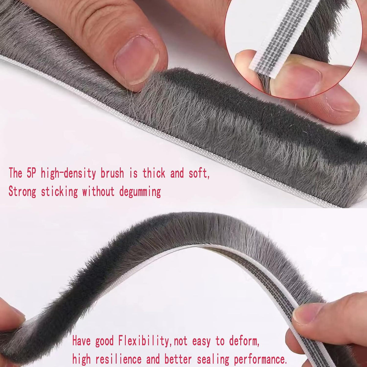 Self-Adhesive Door & Window Seal Strip – 10M Dustproof, Soundproof & Strong Adhesion, Grey