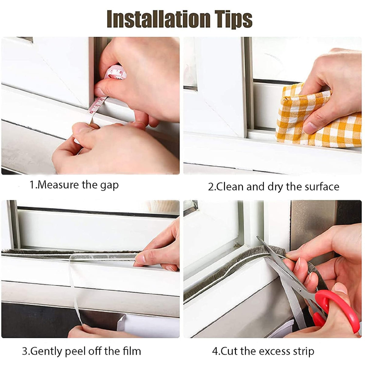 Self-Adhesive Door & Window Seal Strip – 10M Dustproof, Soundproof & Strong Adhesion, Grey