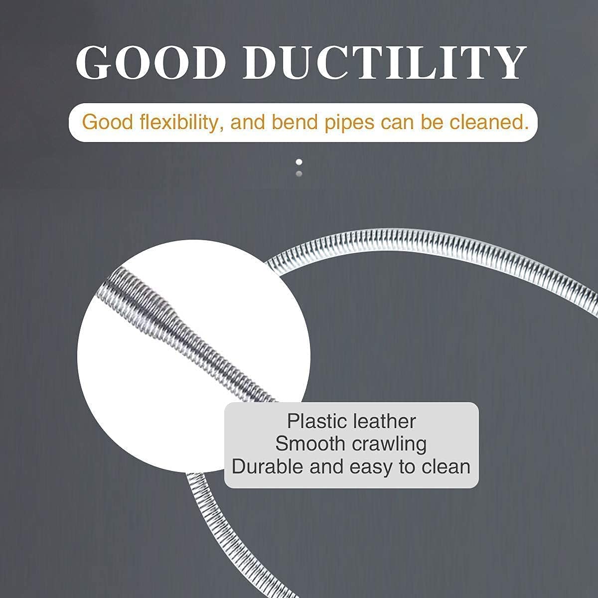 Stainless Steel Drain Pipe Cleaning Spring Stick