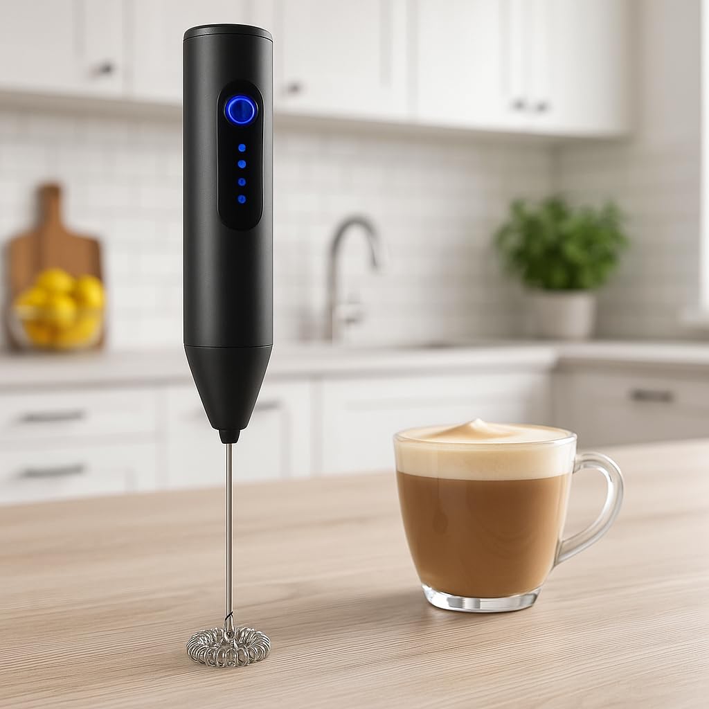 2 In 1 Rechargeable Coffee Beater and Egg Mixer