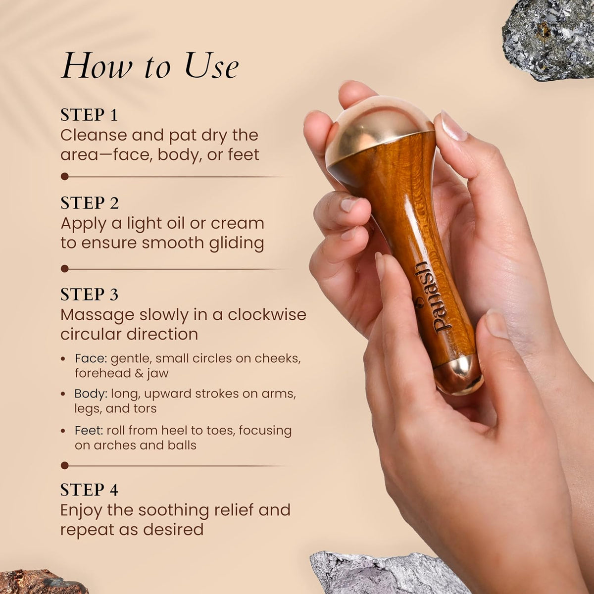 Kansya Glow Wand – Ayurvedic Face & Body Massager