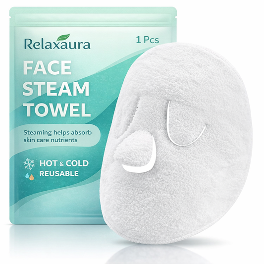 Face Steam Towel Mask – Hot & Cold Reusable Facial Compress for Deep Skin Care & Relaxation