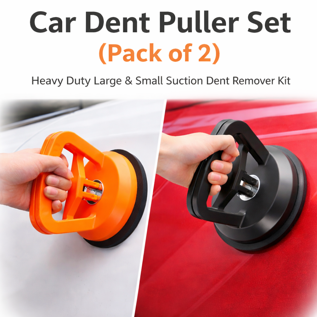 Car Dent Puller Set (Pack of 2) – Heavy Duty Large & Small Suction Dent